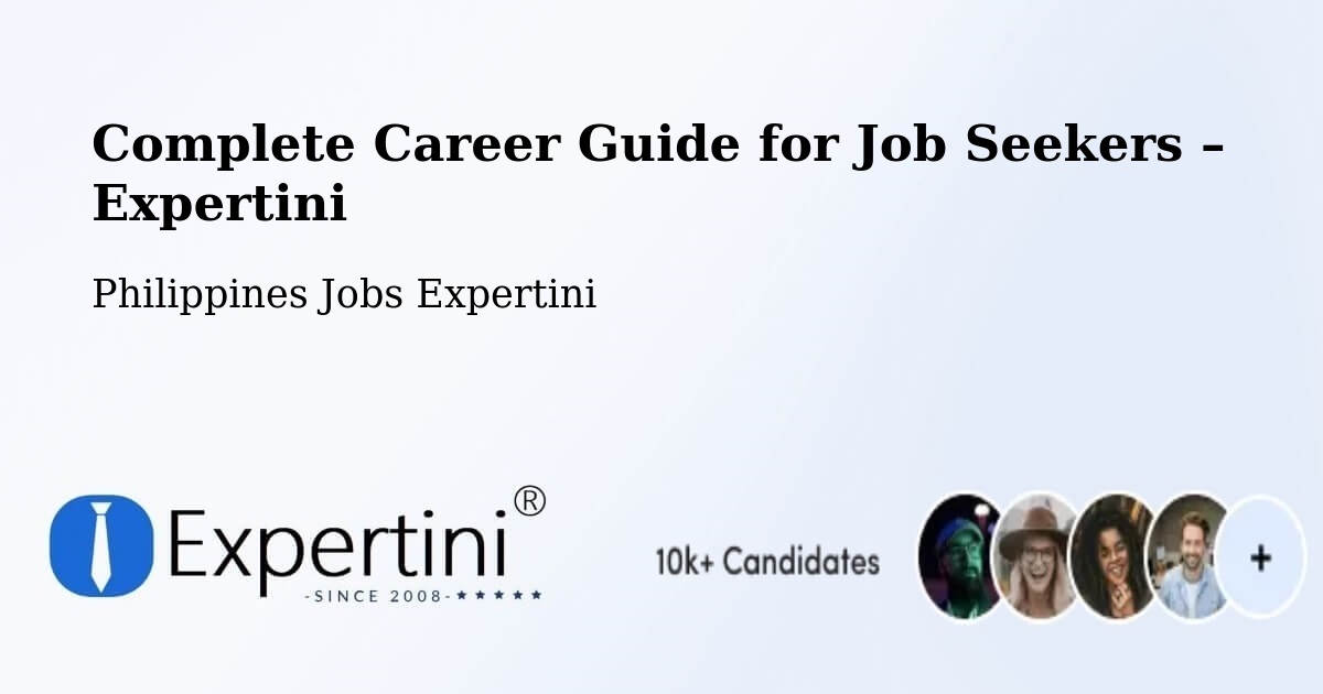 Career Guide for Job Seekers – Cataingan - Cataingan, Philippines Jobs Expertini