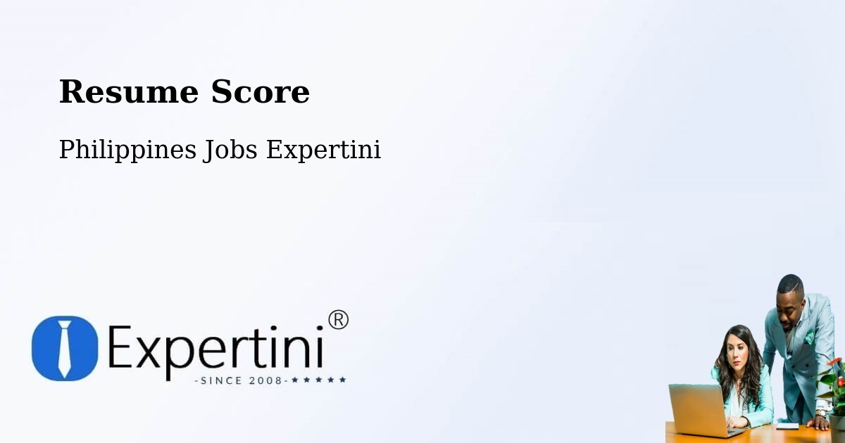 Resume Score & Job Description Match Tool – Cataingan - Philippines Jobs Expertini